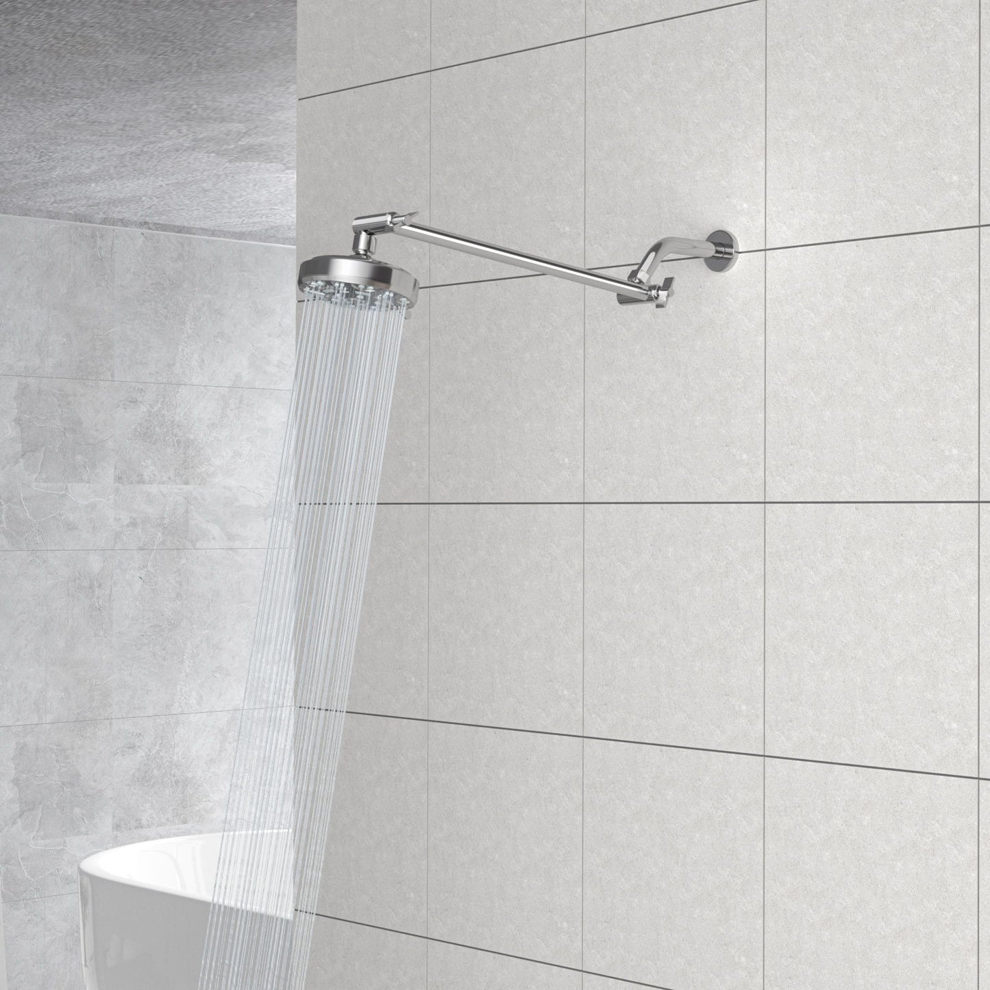 Sleek Design Stainless Steel Shower Arm Extension Daily Nest