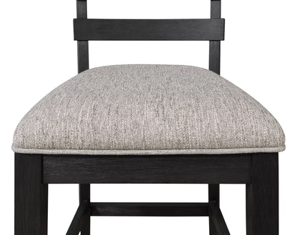 Guthrie - Counter Height Chair (Set of 2) - Charcoal & Gray Crown Mark