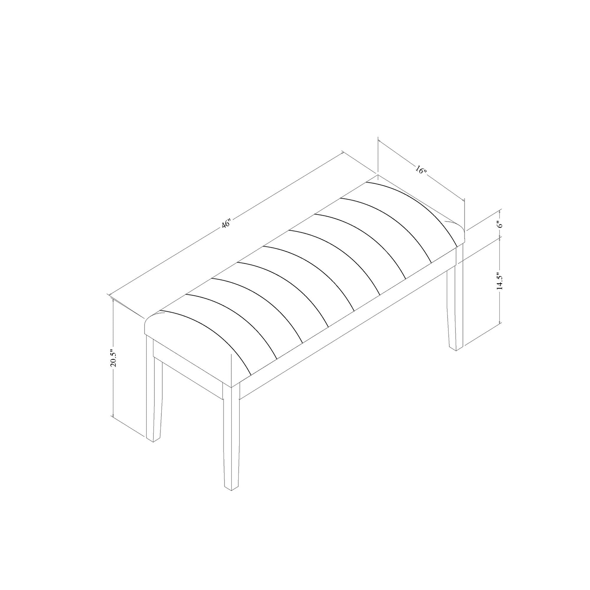 Vhong - Bench - Black Global Furniture USA