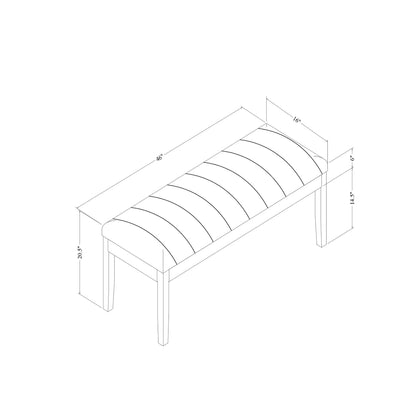 Vhong - Bench - Black Global Furniture USA