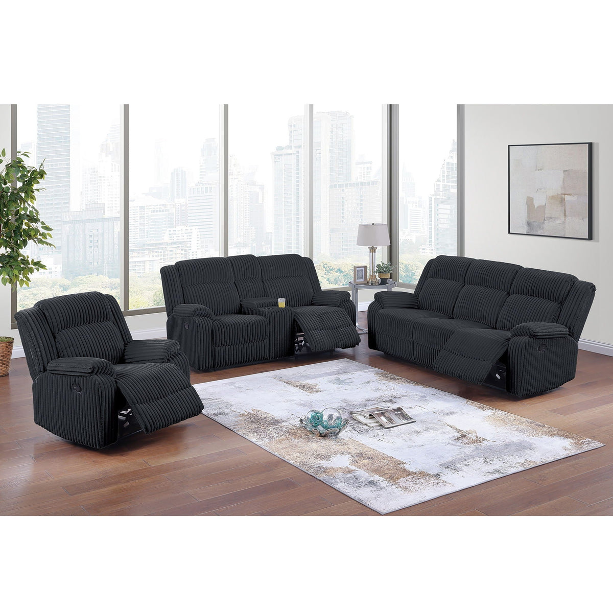 Motion Recliner Chair Set, Living Room Furniture Home Essentials