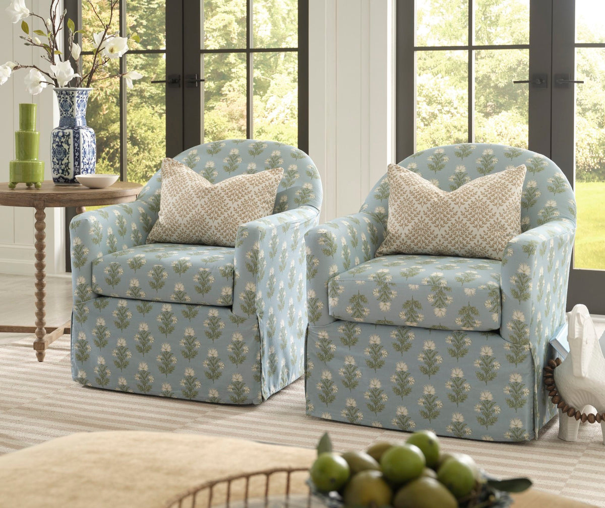 Meg Swivel Chair by Erin & Ben Co. Best Home Furnishings