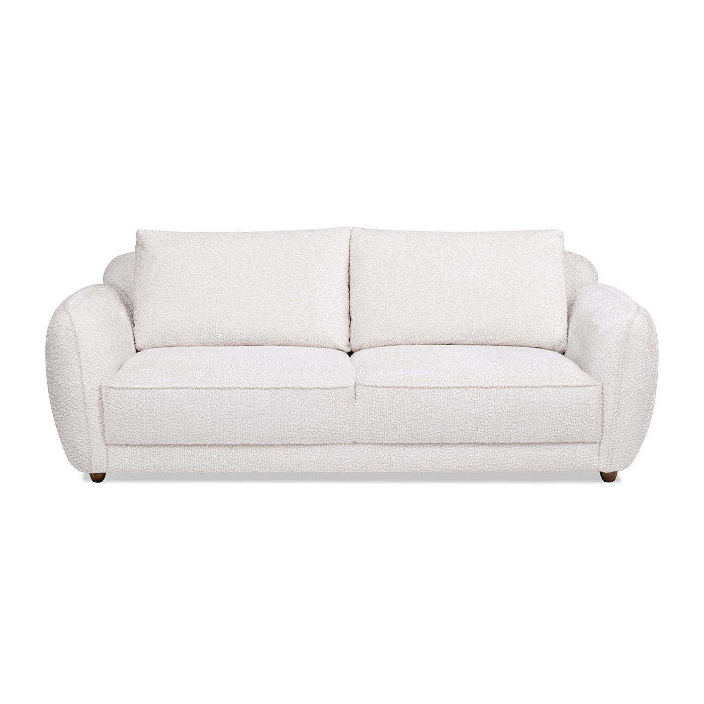 Sharon - Puffy Arm Sofa - Alpaca Off-White Jennifer Taylor Home