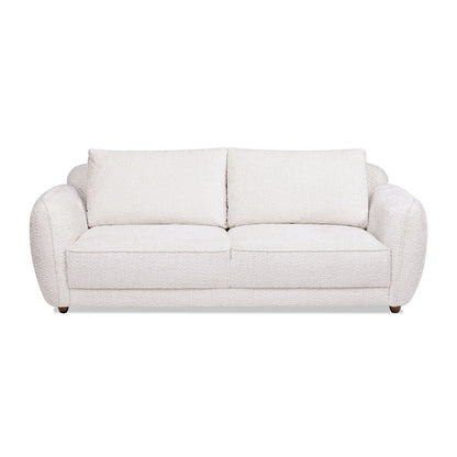Sharon - Puffy Arm Sofa - Alpaca Off-White Jennifer Taylor Home