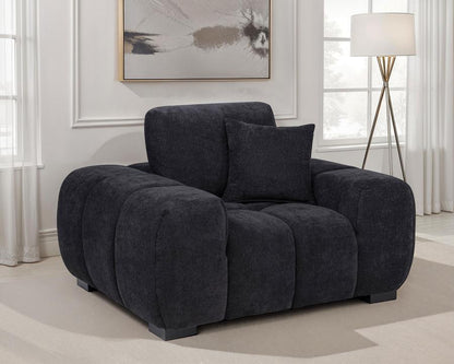 Octavia - Fabric Upholstered Track Arm Accent Chair Coaster Fine Furniture