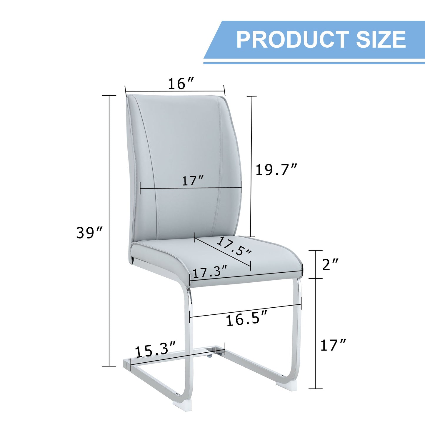 Luxury Simple Arch Chair, High Resilience With Metal Legs Home Essentials