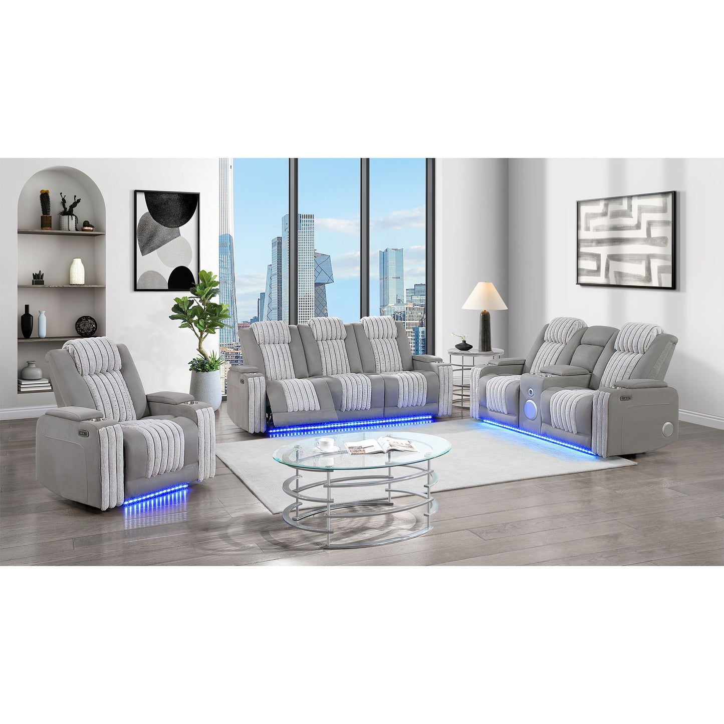 Duran - Power Recliner With Power Headrest Global Furniture USA