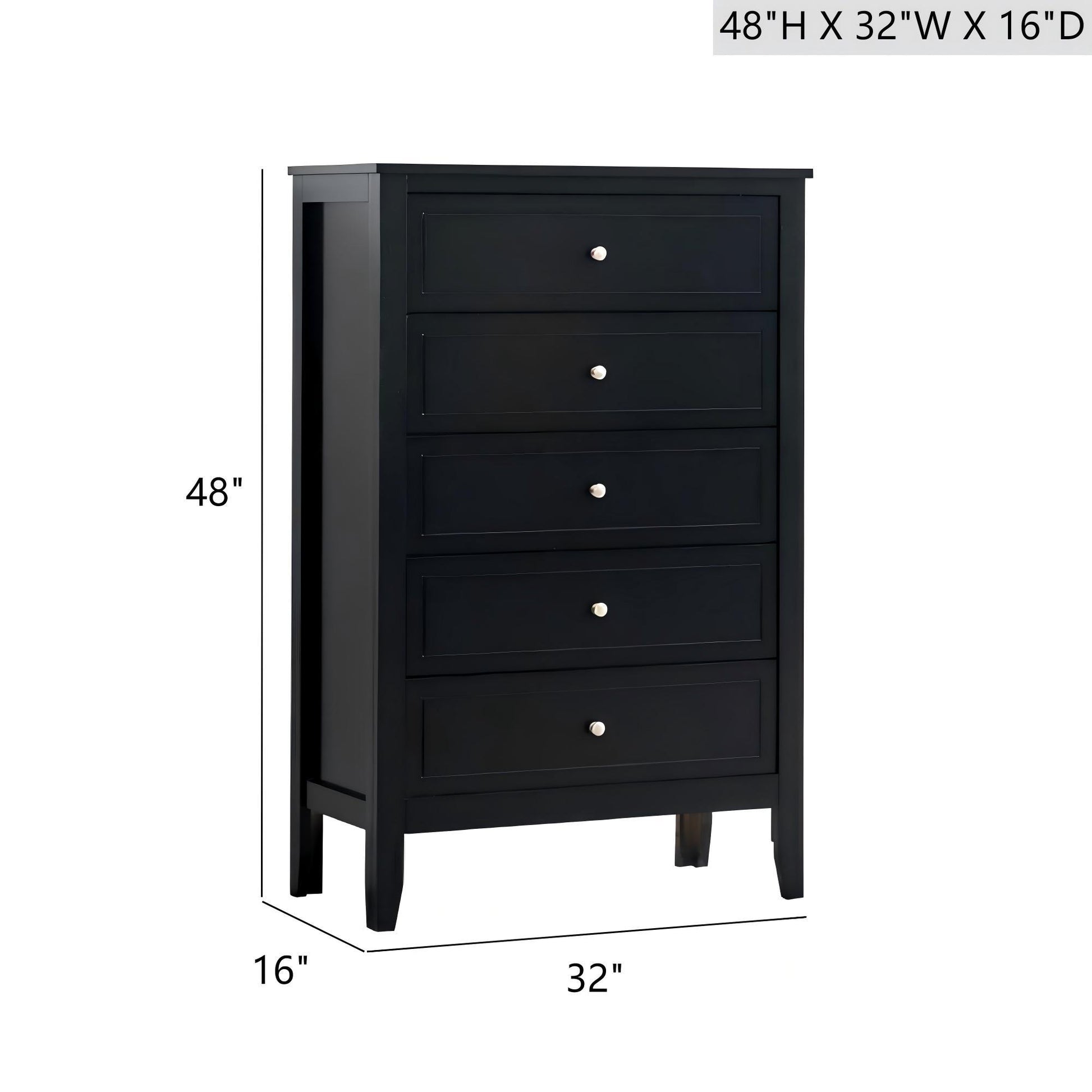 Daniel - Chest, 5 Drawer Storage Unit Glory Furniture