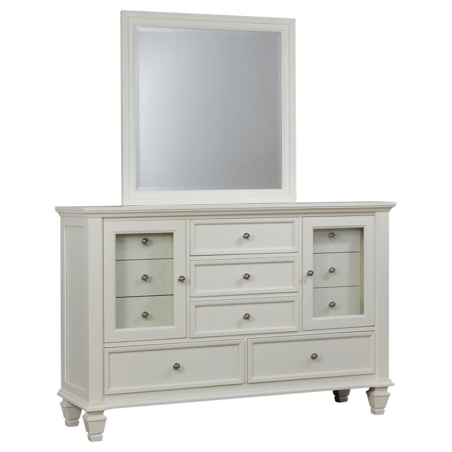Sandy Beach - 11-drawer Dresser With Mirror CoasterEssence