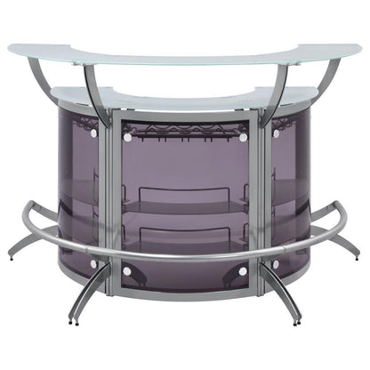 Dallas - 3-Piece Curved Freestanding Home Bar Cabinet CoasterEssence