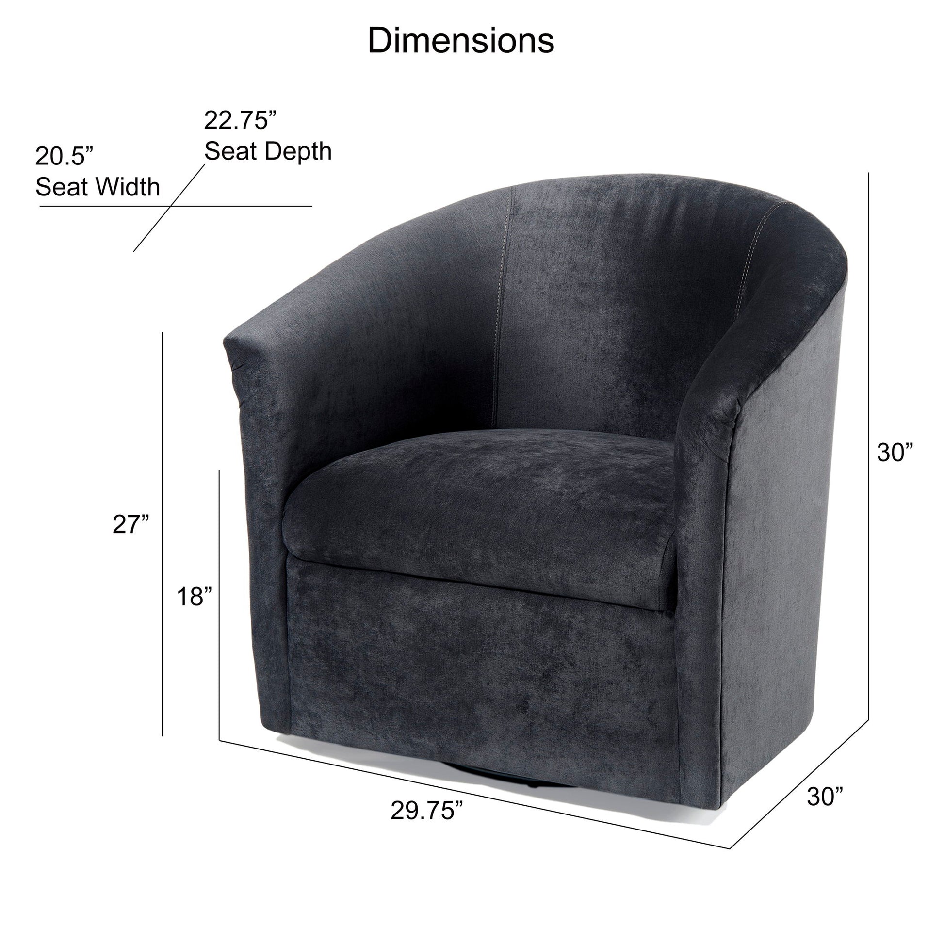 Eden - Swivel Chair With Upholstery And Hardwood Frame Ridgecrest Home