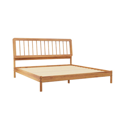 King Spindle Bed Mid Century Modern - Caramel Walker Edison