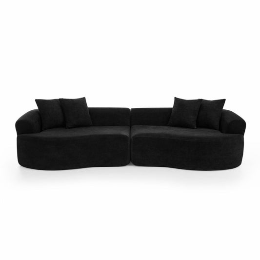 4 Seater Curved Cloud Sectional Sofa Home Essentials