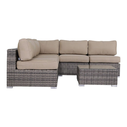 Seating Set With Cushions Handcrafted Wicker Design LSI Patio Furniture