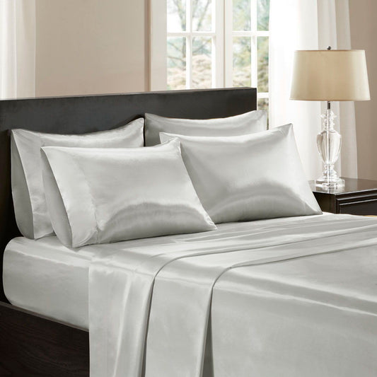 Wrinkle-Free Luxurious 6-Piece Sheet Set - Light Gray