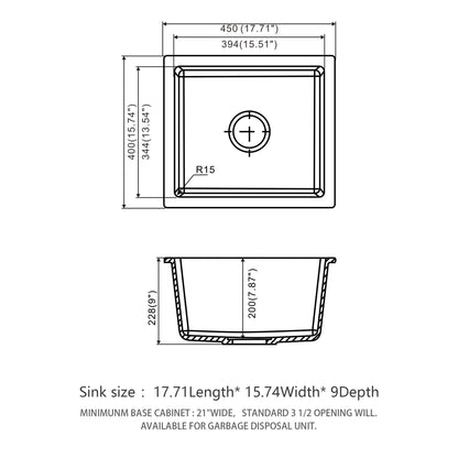 Modern Quartz Kitchen Sink Undermount Granite Composite Daily Nest
