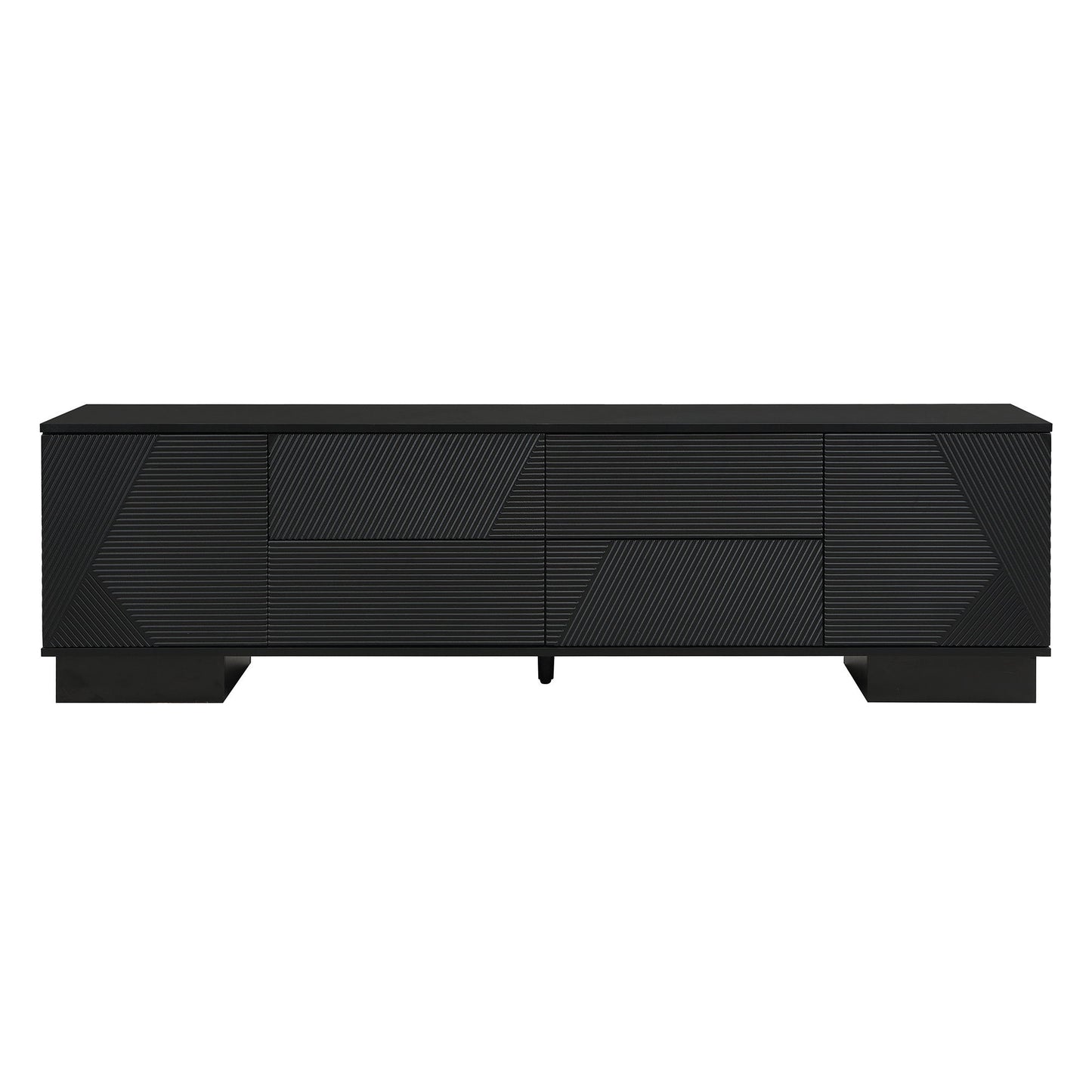 Modern TV Stand With Storage Cabinets, 4 Drawers Hearth and Haven