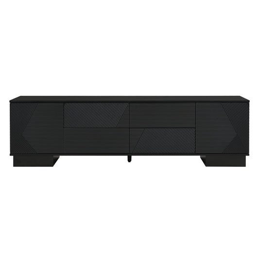 Modern TV Stand With Storage Cabinets, 4 Drawers Hearth and Haven