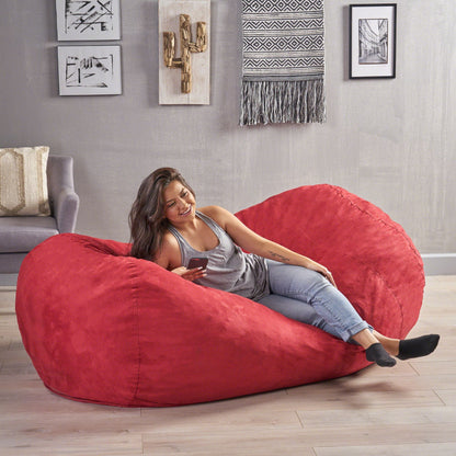 Jasper - Traditional Cylindrical Suede Bean Bag Home Essentials