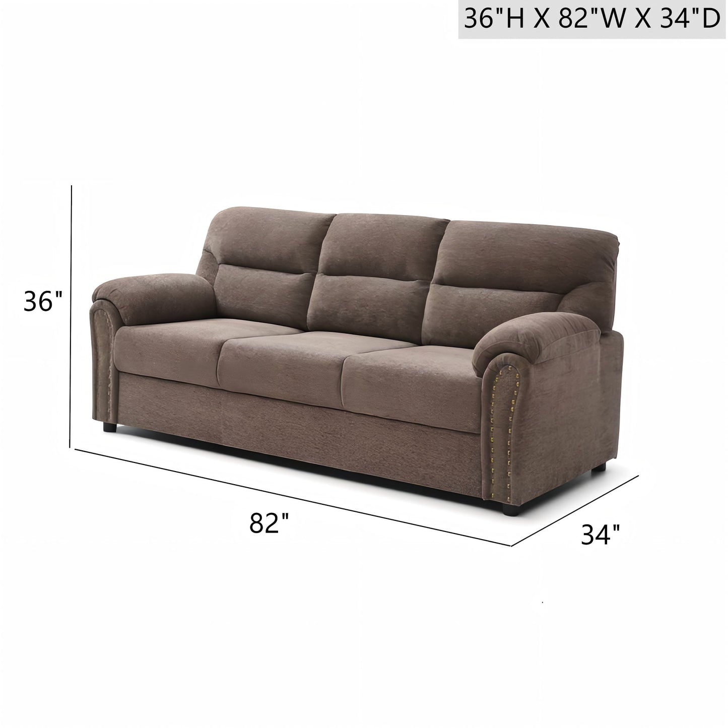Hamilton - Sofa With Nailhead Trim Glory Furniture