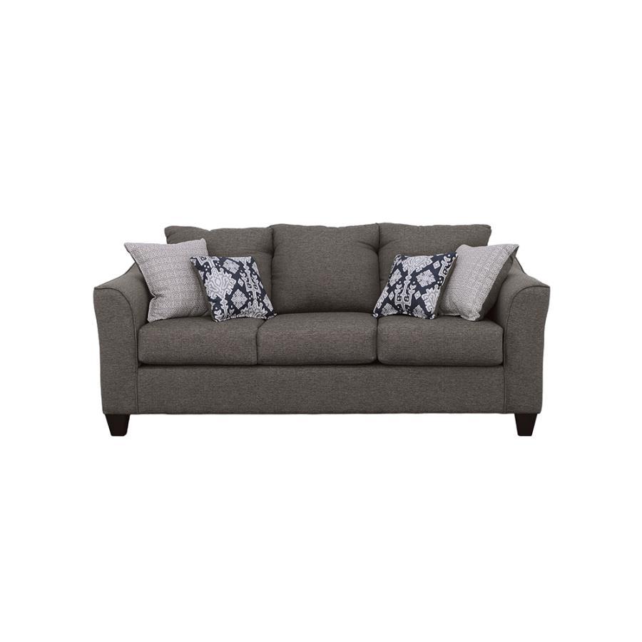 Salizar - Upholstered Flared Arm Sofa CoasterEssence