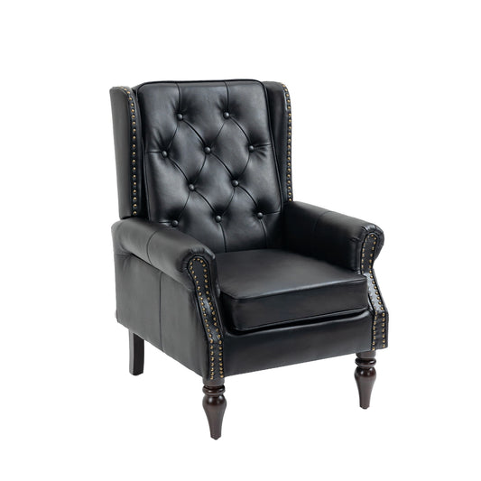 Modern Accent Armchair With Sturdy Wood Legs Home Essentials