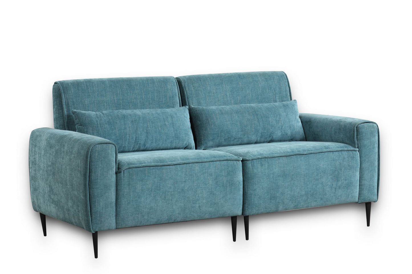 Valentina - Chenille Sofa With Metal Legs And Throw Pillows Lilola Home