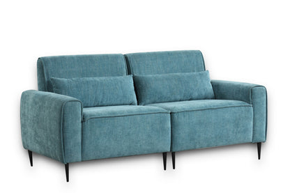 Valentina - Chenille Sofa With Metal Legs And Throw Pillows Lilola Home