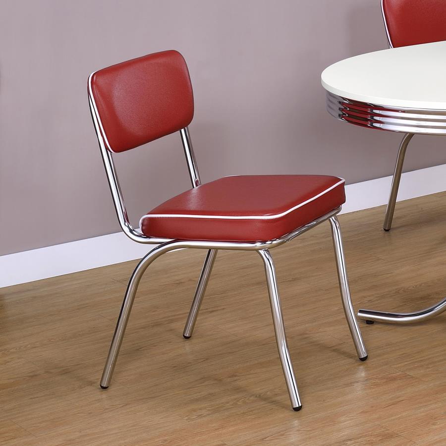 Retro - Upholstered Dining Side Chair (Set of 2) CoasterEveryday