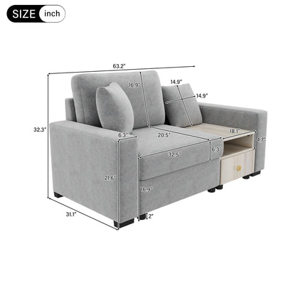 Modular Sofa Couch With Storage Armrest And Center Console Noble House