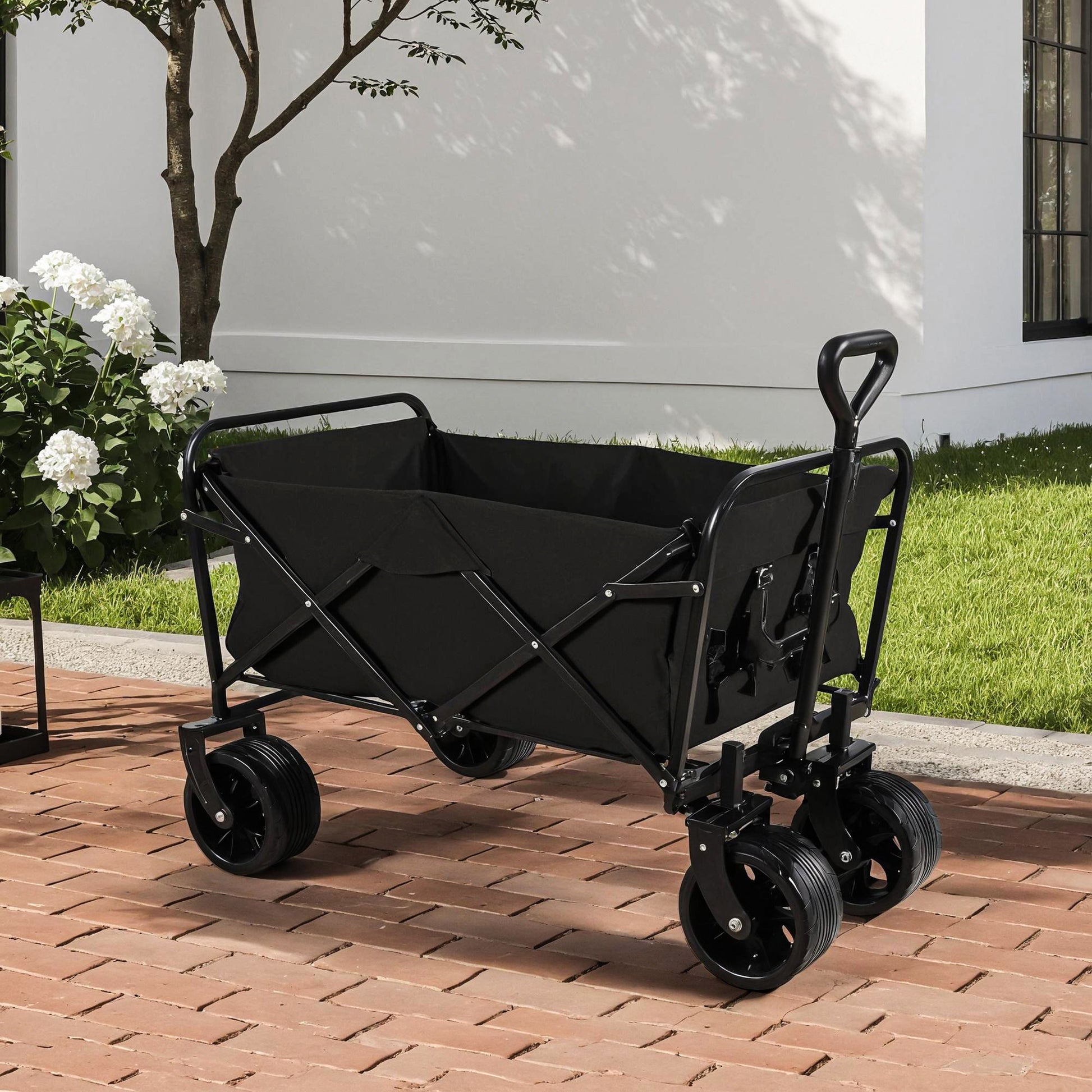 Wagons Carts Heavy Duty Foldable With Big Wheels Daily Nest