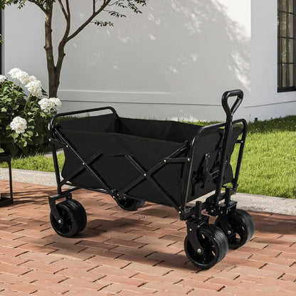 Wagons Carts Heavy Duty Foldable With Big Wheels Daily Nest