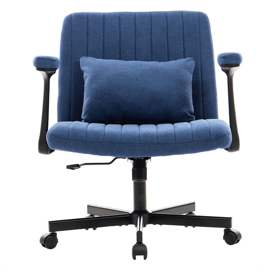 Criss Cross Armrest Office Chair With Wheels Home Essentials