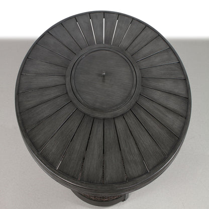 Propane Outdoor Fire Pit Table - Gray LSI Patio Furniture