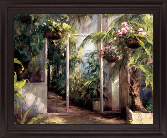 Verdant Solarium - 28" x 34" Framed Wall Art Classy Living