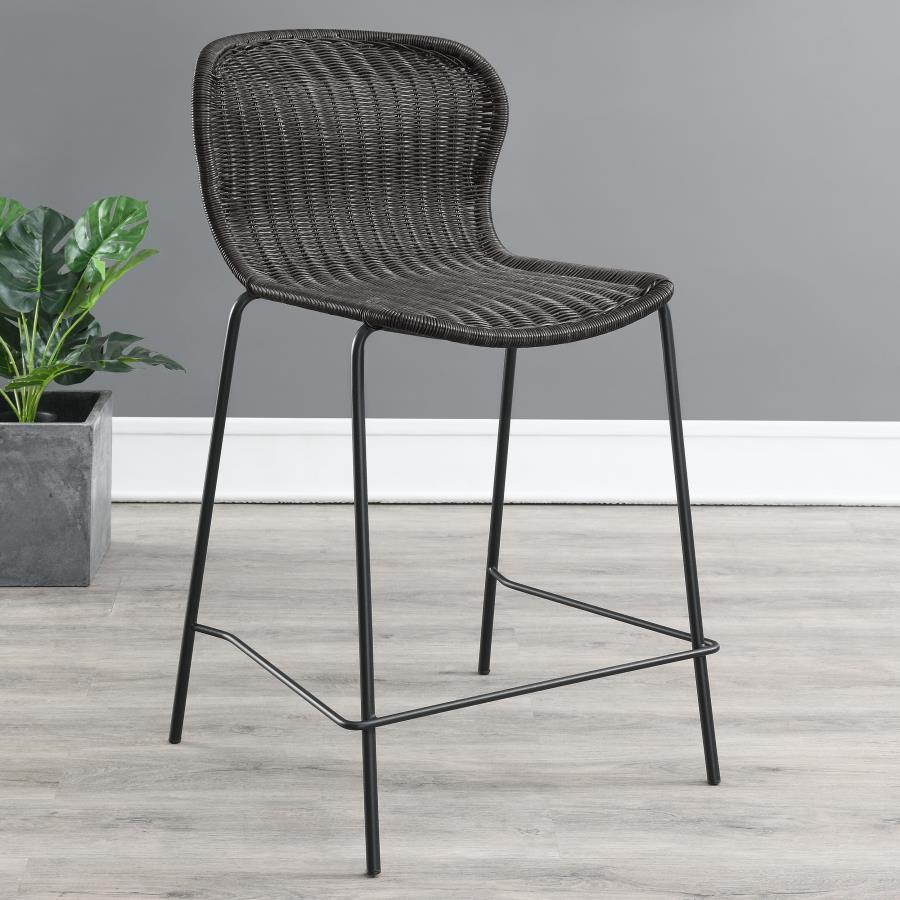Mckinley - Faux Rattan Metal Chair (Set of 2) CoasterEssence