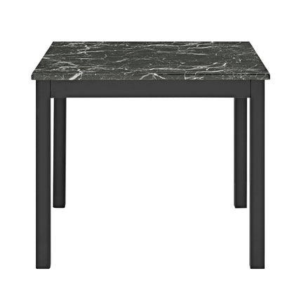 5 Piece Counter Height Dining Set With Table And Upholstered Chairs Home Essentials