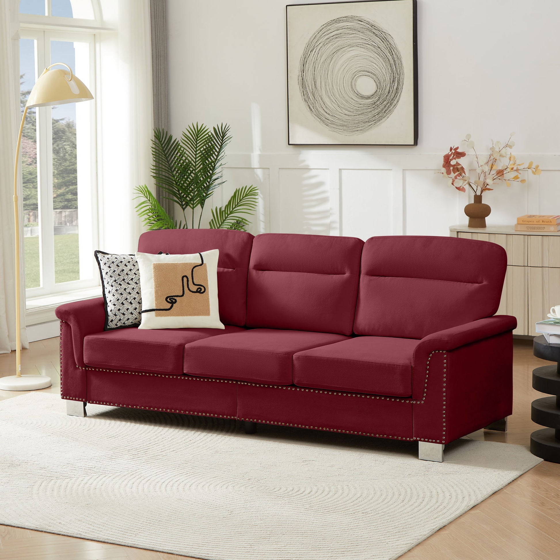 3 Seater Elegant Stationary Sofa Home Essentials