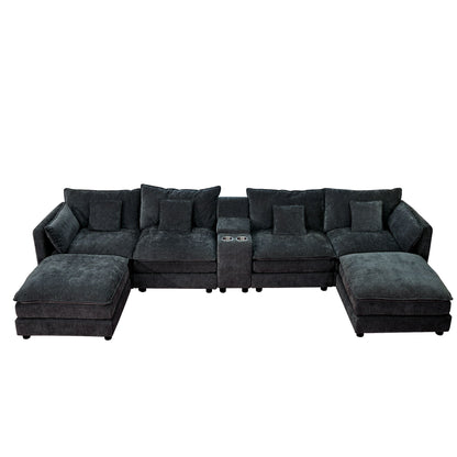 U Shaped Sectional Cloud Couch For Living Room Home Essentials