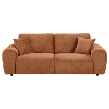 Burnett - Chenille Upholstered Wide Arm Sofa Coaster Fine Furniture
