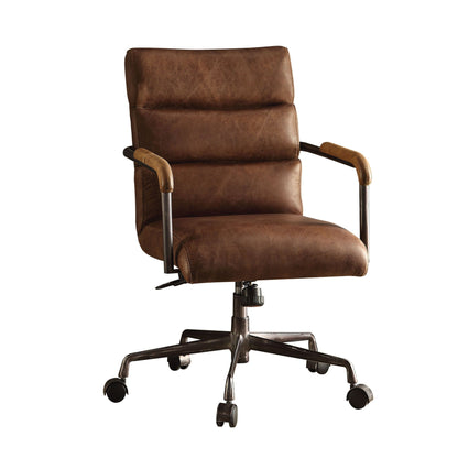 Harith - Retro Top Grain Leather Office Chair Acme