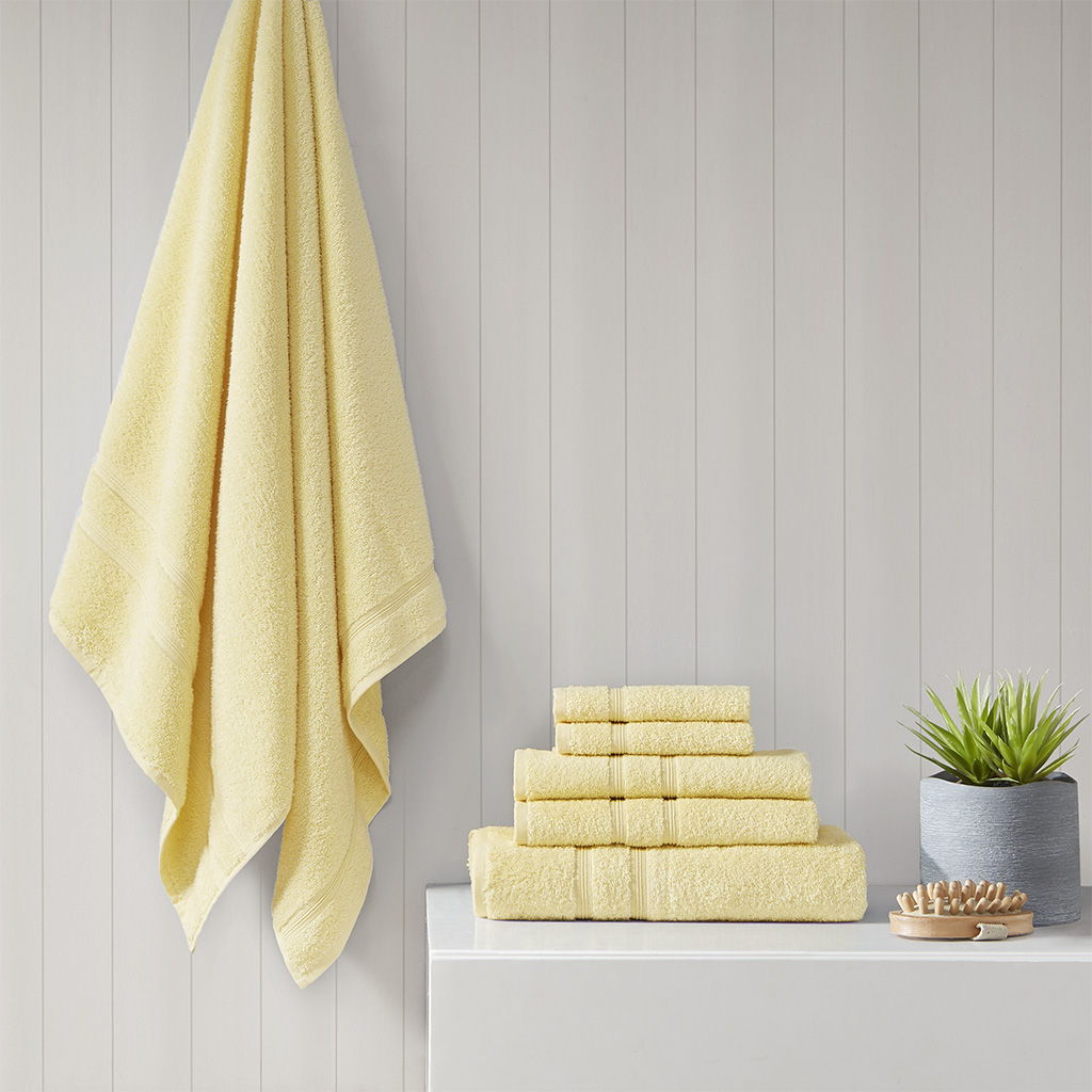 Aegean - 6 Piece Towel Set - Yellow