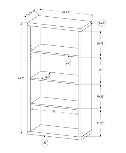 5 Tier For Office Bookshelf, Bookcase, Etagere, Contemporary & Modern 8th Street