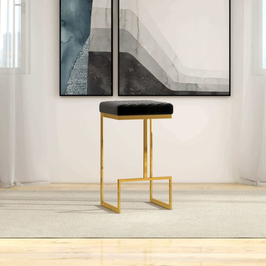 Joel - Mid Century Modern Luxury Upholstered Stool Ashcroft Furniture