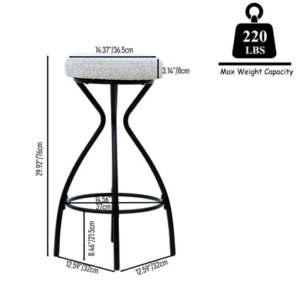 Modern Backless Bar Stools For Kitchen Island (Set of 2) Home Essentials