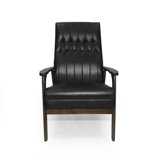 Mid Century Modern Upholstered Accent Chair Noble House
