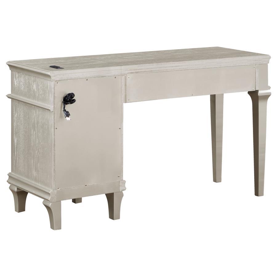 Evangeline - 4-Drawer Vanity Desk Makeup Table - Silver Oak Coaster Fine Furniture