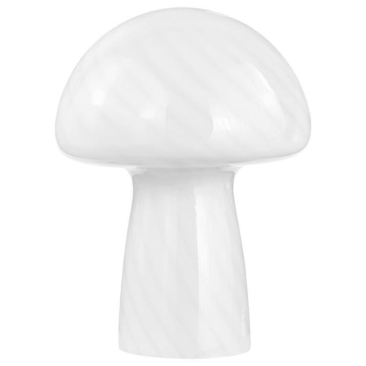 Kanaby - Mushroom Shaped Glass Bedside Table Lamp - White Coaster Fine Furniture