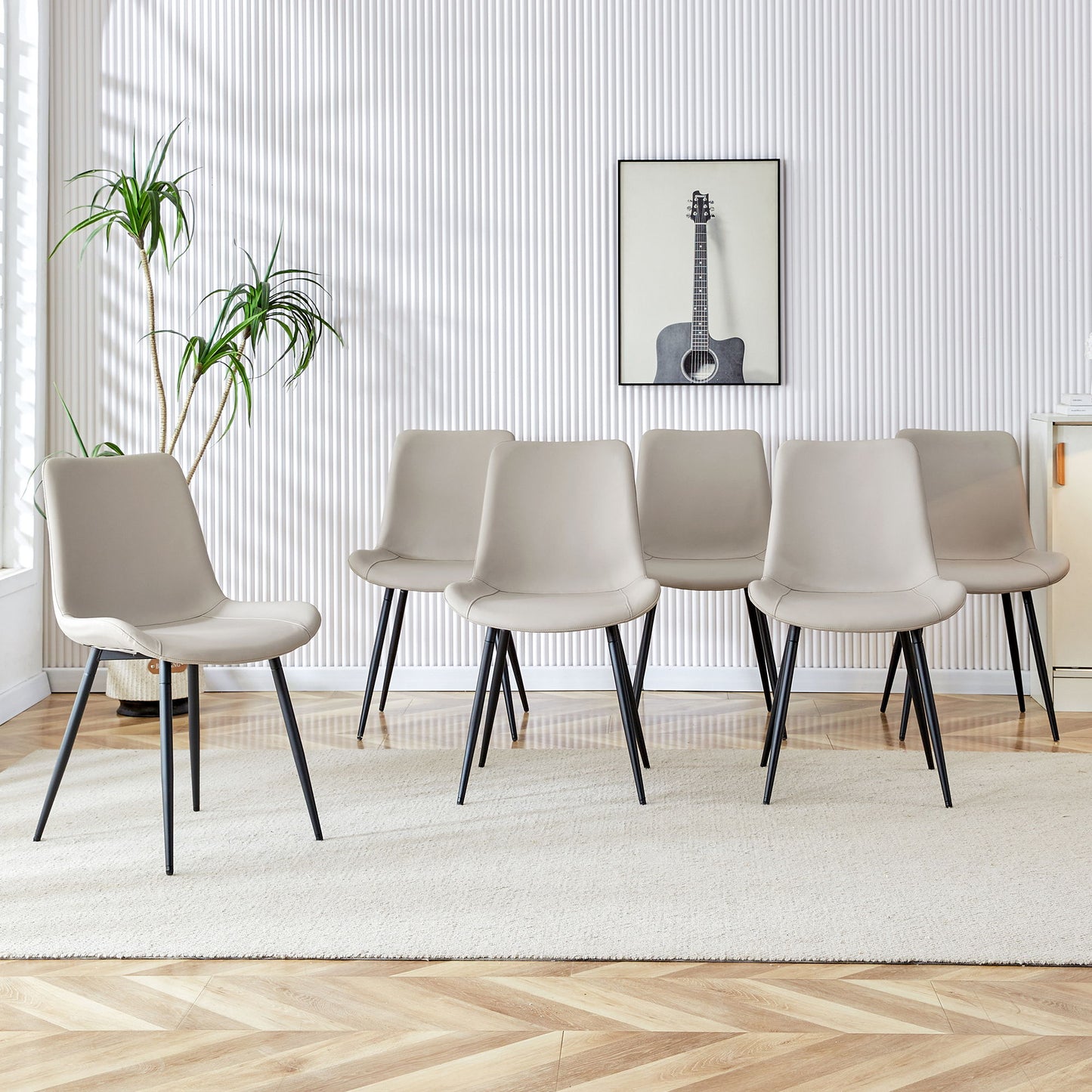 Modern Medieval Style Restaurant Cushioned Chairs With Suede Backrests Home Essentials
