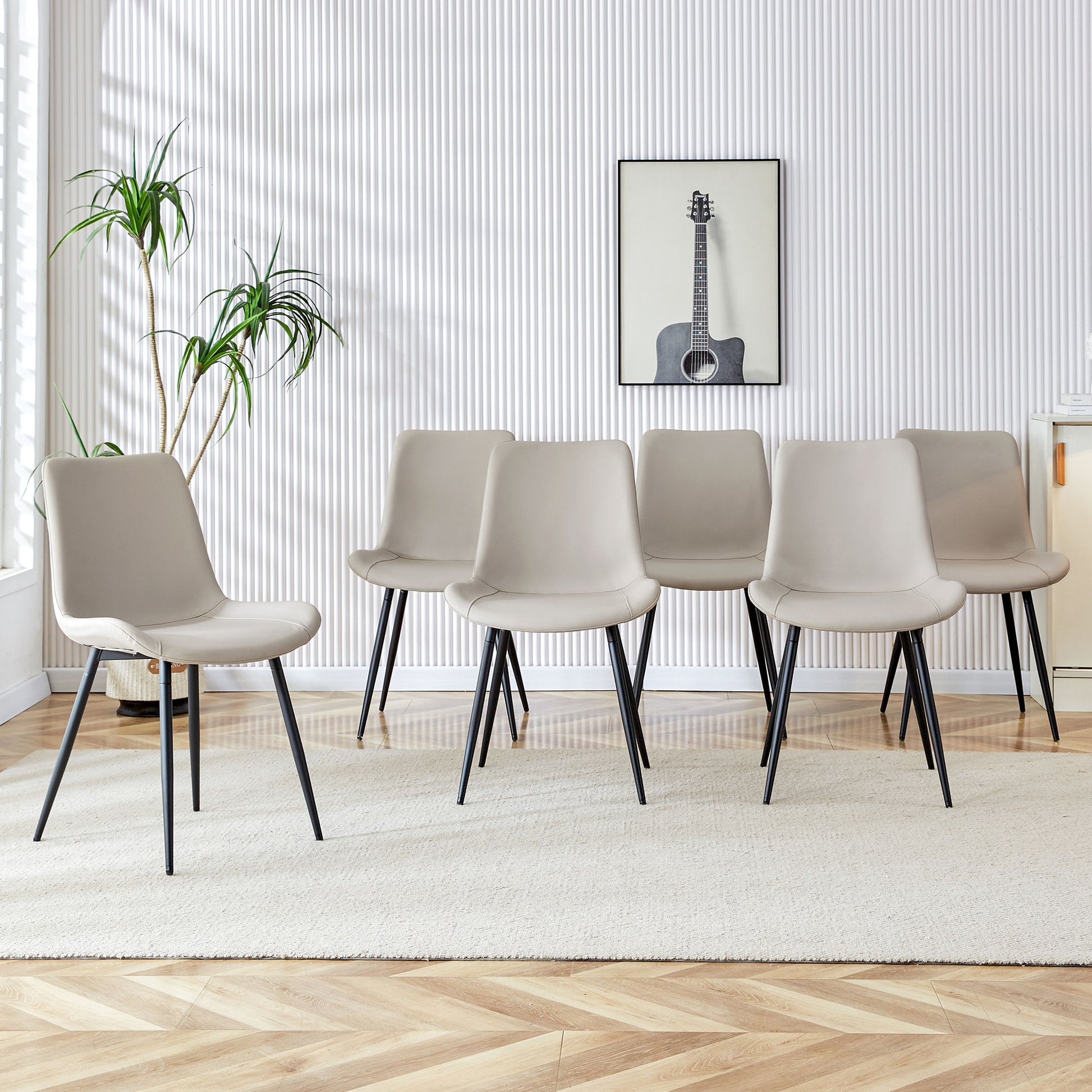 Modern Medieval Style Restaurant Cushioned Chairs With Suede Backrests Home Essentials